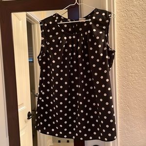 Cute EUC Merona polka dot top